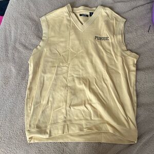 Gold Purdue sweater vest, size XL, excellent condition